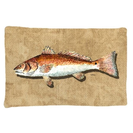 Carolines Treasures 8807PILLOWCASE 20.5 X 30 In. Red Fish Moisture Wicking Fabric Standard Pillow Case